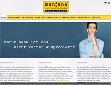 Tablet Screenshot of manjana-bodywear.de